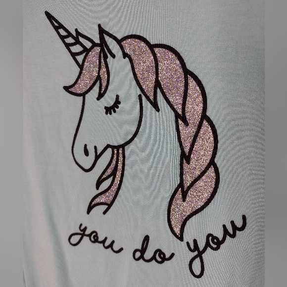 NWT Rumi + Ryder Girl's Blue/Unicorn "you do you" Top Multiple Sizes - Picture 5 of 5